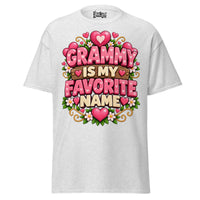 Grammy is My Favorite Name - Unisex classic tee — Ash — front view