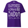 Happiness is Being a Daddy - Unisex classic tee — Purple — front view