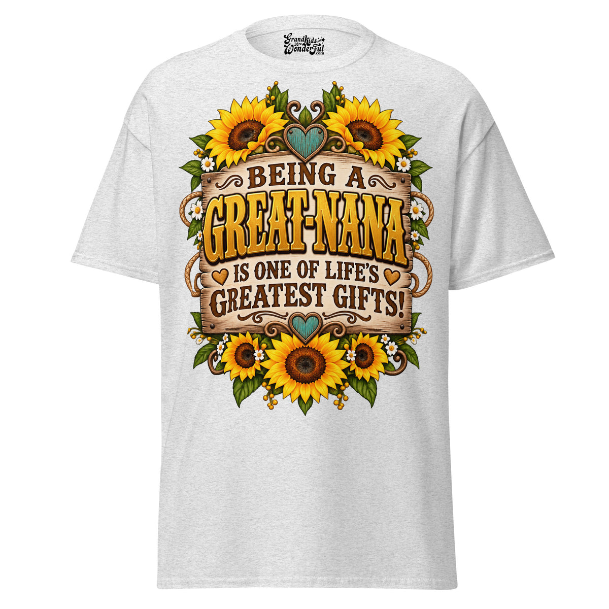 Being a GREAT-NANA - Unisex classic tee — Ash — front view