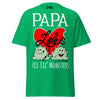 Papa Loves His Lil Monsters - Unisex classic tee — Irish Green — front view