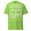 Happiness is Being a Pappy - Unisex classic tee — Lime — front view