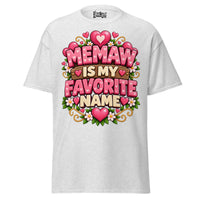 Memaw is My Favorite Name - Unisex classic tee — Ash — front view