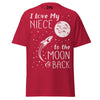 I Love my Niece to the Moon and Back - Unisex classic tee — Cardinal — front view