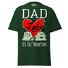 Dad Loves His Lil Monsters - Unisex classic tee — Forest Green — front view