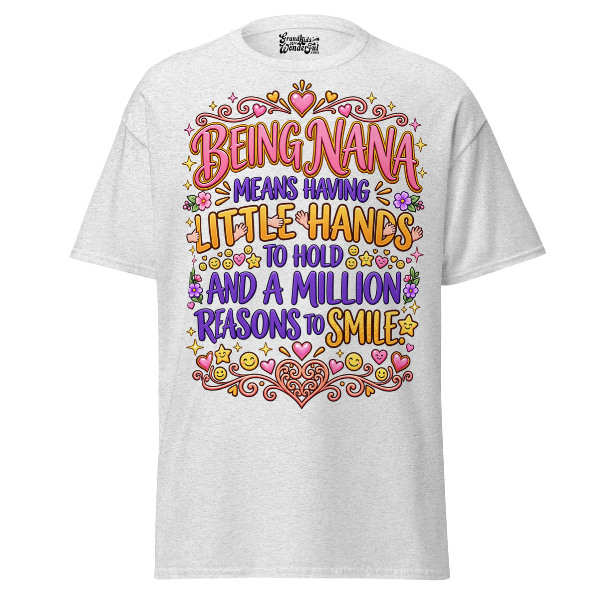 Being NANA Means - Unisex classic tee — Ash — front view