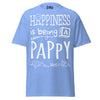 Happiness is Being a Pappy - Unisex classic tee — Carolina Blue — front view