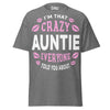 I'm that Crazy AUNTIE - Unisex classic tee — Graphite Heather — front view
