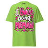 I Love Being MEMAW - Unisex classic tee — Lime — front view
