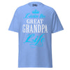 Livin' the GREAT-GRANDPA Life - Unisex classic tee — Carolina Blue — front view