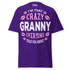 I'm that Crazy GRANNY - Unisex classic tee — Purple — front view