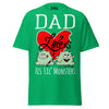 Dad Loves His Lil Monsters - Unisex classic tee — Irish Green — front view