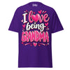 I Love Being GRANDMA - Unisex classic tee — Purple — front view