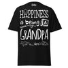 Happiness is Being a Grandpa - Unisex classic tee — Black — front view