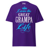 Livin' the GREAT-GRAMPA Life - Unisex classic tee — Purple — front view