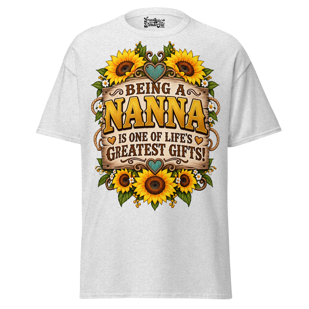 Being a NANNA - Unisex classic tee — Ash — front view