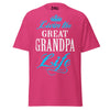 Livin' the GREAT-GRANDPA Life - Unisex classic tee — Heliconia — front view