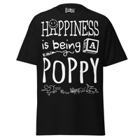 Happiness is Being a Poppy - Unisex classic tee — Black — front view