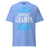Livin' the GREAT-GRAMPA Life - Unisex classic tee — Carolina Blue — front view