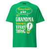 Mommy Knows a Lot But Grandma Knows Everything - Unisex classic tee — Irish Green — front view