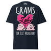 Grams Loves Her Lil Monsters - Unisex classic tee — Navy — front view