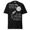 I Love my Nephew to the Moon and Back - Unisex classic tee — Black — front view