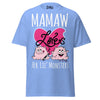 Mamaw Loves Her Lil Monsters - Unisex classic tee — Carolina Blue — front view