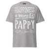 Happiness is Being a Pappy - Unisex classic tee — Sport Grey — front view