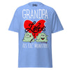 Grandpa Loves His Lil Monsters - Unisex classic tee — Carolina Blue — front view