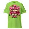 Granny is My Favorite Name - Unisex classic tee — Lime — front view