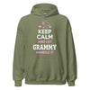 Keep Calm and Let Grammy Handle It - Unisex heavy blend hoodie — Military Green — front view