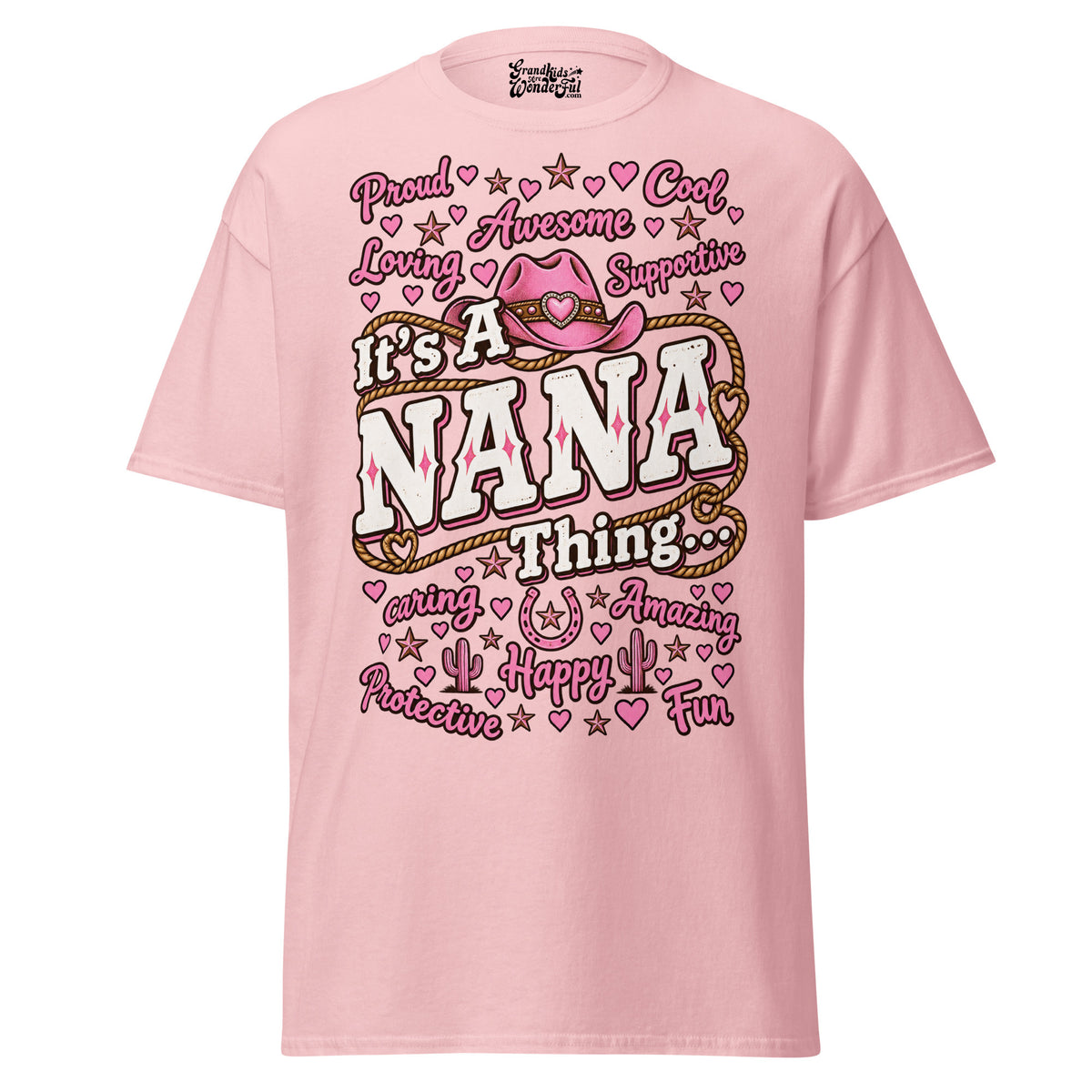 It's a Western Nana Thing - Unisex classic tee — Light Pink — front view