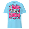 I Love Being GRANDMA - Unisex classic tee — Sky — front view