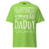 Happiness is Being a Daddy - Unisex classic tee — Lime — front view