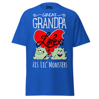 Great-Grandpa Loves His Lil Monsters - Unisex classic tee — Royal — front view