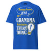 Mommy Knows a Lot But Grandma Knows Everything - Unisex classic tee — Royal — front view