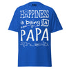 Happiness is Being a Papa - Unisex classic tee — Royal — front view