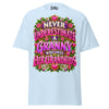 Never Underestimate Granny - Unisex classic tee — Light Blue — front view