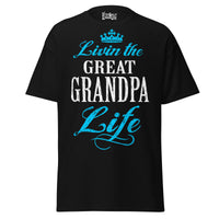 Livin' the GREAT-GRANDPA Life - Unisex classic tee — Black — front view