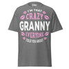 I'm that Crazy GRANNY - Unisex classic tee — Graphite Heather — front view