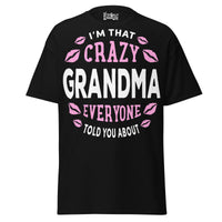 I'm that Crazy GRANDMA - Unisex classic tee — Black — front view