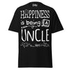 Happiness is Being a Uncle - Unisex classic tee — Black — front view