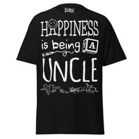 Happiness is Being a Uncle - Unisex classic tee — Black — front view