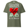 Grandpa Loves His Lil Monsters - Unisex classic tee — Military Green — front view