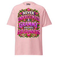 Never Underestimate Grammy - Unisex classic tee — Light Pink — front view
