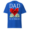 Dad Loves His Lil Monsters - Unisex classic tee — Royal — front view