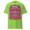 Never Underestimate Granny - Unisex classic tee — Lime — front view