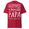 Happiness is Being a Papa - Unisex classic tee — Cardinal — front view