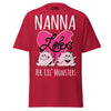 Nanna Loves Her Lil Monsters - Unisex classic tee — Cardinal — front view