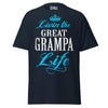 Livin' the GREAT-GRAMPA Life - Unisex classic tee — Navy — front view