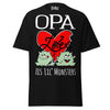 Opa Loves His Lil Monsters - Unisex classic tee — Black — front view